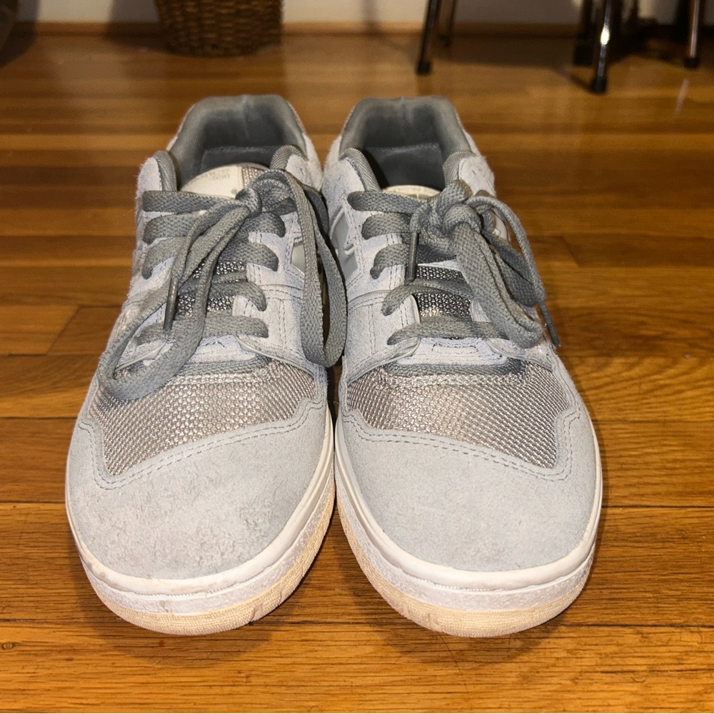 New Balance Gray Mesh Sneakers